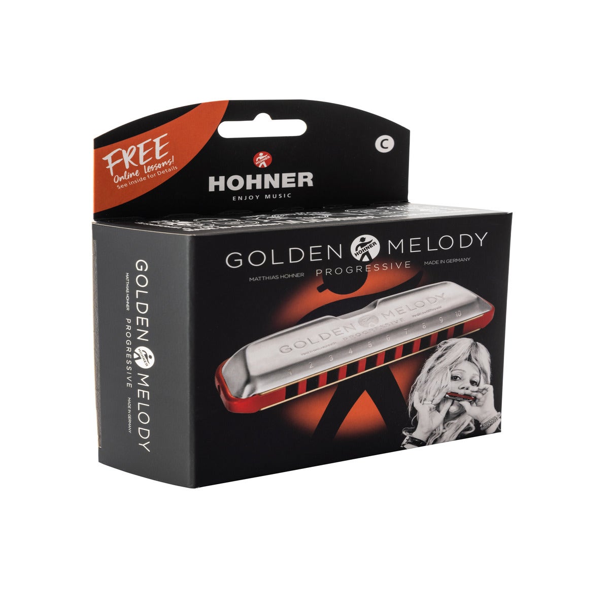 Hohner Golden Melody Progressive Harmonica F Major