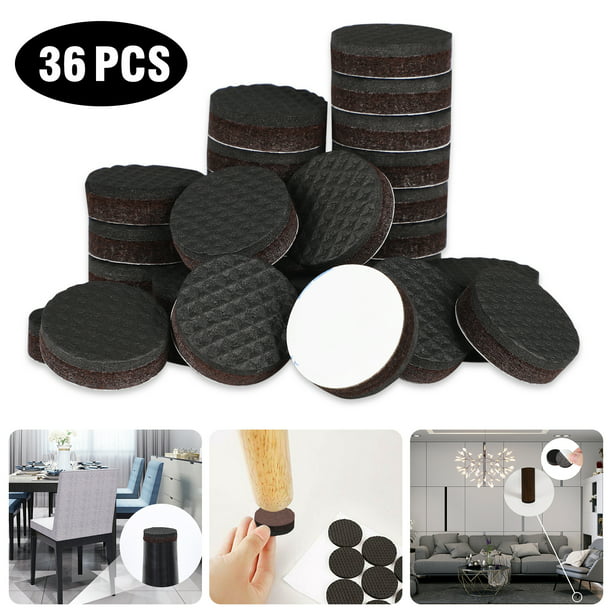 January male gloss TSV Non Slip Felt Furniture Pads 36 pcs 1" Anti Skid Furniture Pads Stopper  Self Adhesive Rubber Feet Premium Furniture Pads Protector for Furniture  Grippers on Hardwood Floor Protectors Chair Leg -