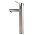 thumbnail image 6 of DAWOT One Handle Single Hole Tall Vessel Stainless Steel Sink Bathroom Faucet, Brushed Nickel 9/16 Connector, 6 of 10