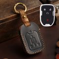 thumbnail image 1 of Car Key Fob Cover Case Protector For GMC Pickup Truck Car Key Case Fob Cover Leather Retro, 1 of 23