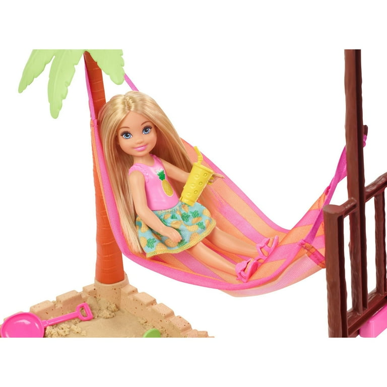 Barbie Chelsea Doll Tiki Hut Playset with Moldable Sand