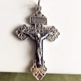 thumbnail image 2 of S925 Sterling Silver Large Pardon 2.2" Pius X Indulgenced Pardon Crucifix Cross, 2 of 7