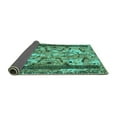 thumbnail image 2 of Ahgly Company Indoor Rectangle Abstract Turquoise Blue Modern Area Rugs, 8' x 12', 2 of 4