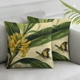 thumbnail image 3 of nygtbtfer Throw Pillow Set of 2 Green Decorative Pillows Case Polyester Linen Outdoor Cushion Covers for Couch Sofa Bed Home Decor White, 3 of 7