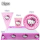 thumbnail image 3 of Suministros para fiestas de niñas con temática de Hello Kitty, vasos de papel, platos, manteles, pancartas para fiestas de cumpleaños infantiles, decoración para bodas, globos, 3 of 5