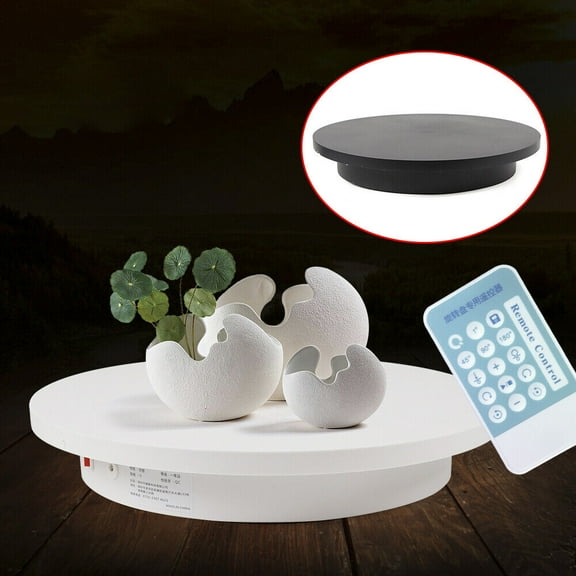 SHZICMY 16.5" Motorized Turntable Rotating Display Electric Stand 360® 100kg, Electric Motorized Rotating Turntable Display Stand Control