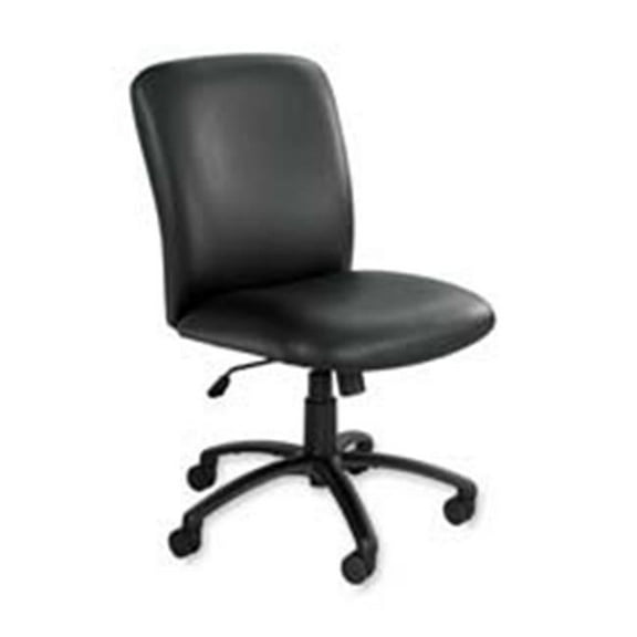 Safco Products Company SAF3490BV Exec. High-Back Chair- 27in.x30-.25in.x40-.75in.-44-.75in.- BK Vinyl
