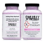 Spazazz Sleep Therapy Aromatherapy Bath Salt Crystals 2-Pack (19 Oz Each) - Spazazz Aromatherapy Bath Salts for Hot Tubs & Baths, Safe for All Spas & Bath Types