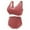 Z1 Brown, variant on Bra and Panty Sets for Women Front Button Shaping Cup Shoulder Strap No Underwire Bra Plus Size Underwear Set Shaping Bra Comfortable & Breathable(Color:Red,Size:42)