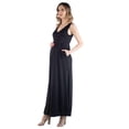 thumbnail image 2 of Maternity V Neck Sleeveless Pocket Maxi Dress, 2 of 4