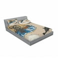 thumbnail image 3 of Ambesonne Nautical Fitted Sheet & Pillow Sham Set, Sea Monsters Pirate, Twin, Multicolor, 3 of 3