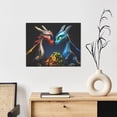 thumbnail image 6 of Fuzoiu Playful Colorful Dragons Flowers Print Canvas Wall Art for Bathrooms,Wall Decor for Bedroom,Framed Artwork for Wall,Modern Wall Decorations Prints Picture for Kitchen Home, 6 of 6