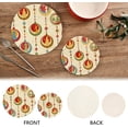 thumbnail image 4 of GZHJMY Cute Christmas Balls Trivets Pot Holders Set of 2, Hot Pads, Table Mats,Placemats Set for Cooking and Baking, Cotton Braided Hot Pads, 7.09"+9.45", 4 of 7