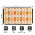 thumbnail image 5 of Orange Yellow Checkerboard Checkered Pattern Door Rugs,Washable Non Slip Door Mats Indoor,Decorative Door Mats,Entry Mat Indoor for Entrance,Bedroom,Kitchen,Bathroom,30"x17", 5 of 6
