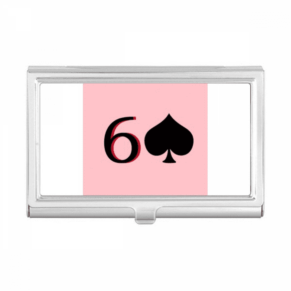 Peace Spade 6 Poker Business Card Holder Case Pocket Box Wallet