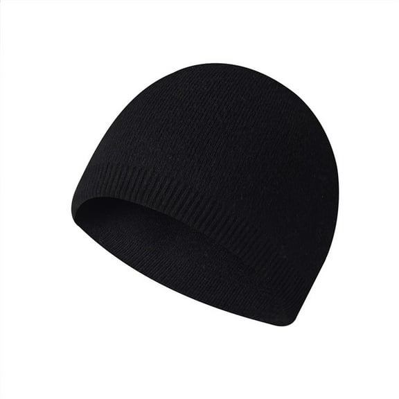 MANHUJI Caps For Men Men'S And Women'S Fashionable Warm Knitted Hat Small Woolen Hat Casual Hat Outdoor Gifts For Men (Black,One Size)