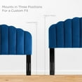 thumbnail image 4 of Headboard, Twin Size, Velvet, Blue Navy, Modern Contemporary Urban Design, Bedroom Master Guest Suite, 4 of 9