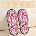 thumbnail image 2 of Balery Cute Girl Pantuflas de Casa de Felpa Silenciosas con Diseño Estampado, Zapatillas Cómodas Antideslizantes de Algodón para Interior-Medium, 2 of 8