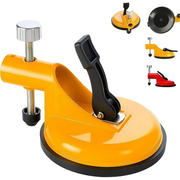 Adjustable Height Setter - Professional Countertop Levelling Tool, Granite Marble Countertop Seam Levelling Tool, Heavy-Duty Suction Cup Tile Leveler with Vacuum Lifting Clamps Rubber