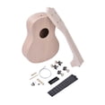 thumbnail image 5 of 21 Inches Unfinished DIY Ukulele Ukelele Uke Kit Basswood Body & Neck Plastic Fingerboard & Bridge Nylon String for Ukulele Lovers, 5 of 5