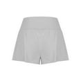 thumbnail image 6 of Wiyuqeen Womens Crossover High Waist Shorts Comfy Wide Leg Baggy Yoga Shorts Soft Trendny High Rise Running Athletic Shorts Under $10, 6 of 7