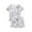 AA-#White1450, variant on WOYY Kids Coloring Pajamas Cute DIY Doodle Short Sleeve Tee Shorts Sleepwear, Sizes 2-12