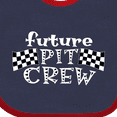 thumbnail image 4 of Inktastic Future Pit Crew Racing Flags Boys or Girls Baby Bib, 4 of 4