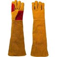 thumbnail image 1 of 1 par de guantes de soldadura de manga larga resistentes al calor guantes de piel de vaca antideslizantes parrilla de barbacoa de soldadura Feliz Sencillez, 1 of 3