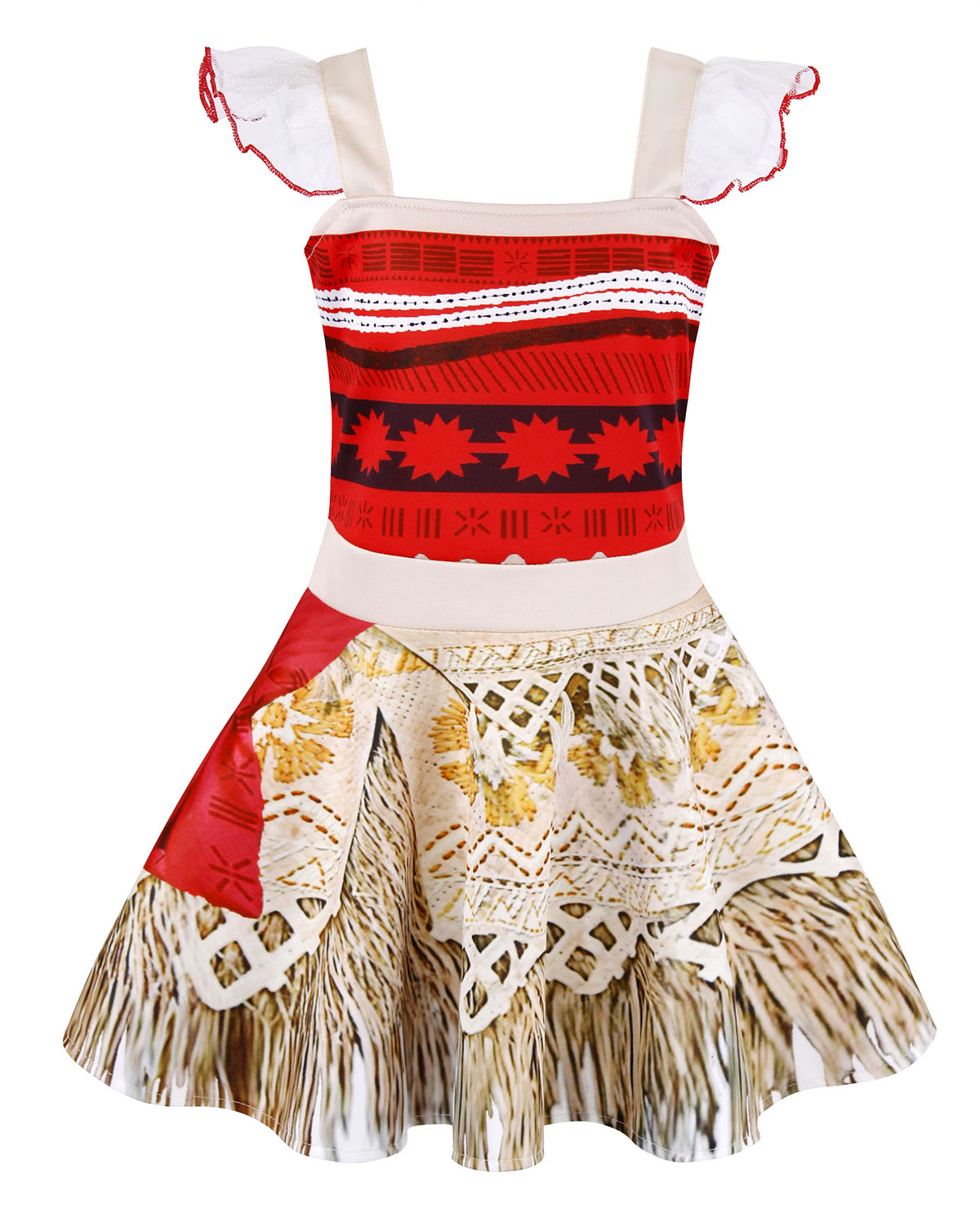 Costume De Moana Pour Femme - Robe De Princesse Océan, Déguisement Pour Fête Et Cosplay