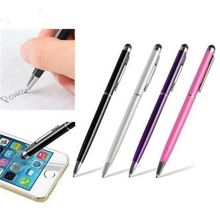 Insten 4X 2in1 Capacitive Touch Screen Stylus with Ball Point Pen For iPhone 7 7S 8 6 6S Plus X iPad Air Mini Pro Tablet Samsung Galaxy Tab E A S2 LG G Pad RCA Ematic HIGHQ Sprout Channel Dragon Touch
