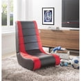 thumbnail image 2 of Rockme Chaise de Jeu Vidéo Rocker pour les Enfants Adolescents Adultes &amp; Garçons Ou Filles - Noir avec Rouge, 2 of 7