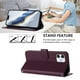 thumbnail image 4 of Funda Cartera GANGXUN para iPhone 12 Mini – Cierre Magnético, Protección RFID, Correa Desmontable, Compatible con Carga Inalámbrica, 4 of 6