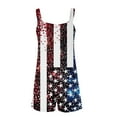 thumbnail image 4 of DDAPJ pyju Womens American Flag Short Jumpsuits 4th of July Patriotic Sleeveless Rompers Casyak Summer Shorts Overalls with Pockets Limited Time Sales Dark Blue XL, 4 of 6