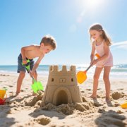 2 Pack Beach Sand Shovels, Portable Stainless Steel Handle Sand Digging Toys for Sandbox Beach Snow Play