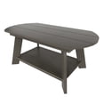 thumbnail image 5 of WestinTrends Tuscany 3-Piece HIPS Outdoor Adirondack Coffee Table and Two Side Table Set, Charcoal Gray, 5 of 5