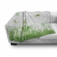 thumbnail image 3 of Spring Soft Flannel Fleece Blanket, Flourishing Dandelion Pattern with Bees Dragonflies and Ladybug Colorful Arrangement, Cozy Plush for Indoor and Outdoor Use, 60" x 80", Multicolor, by Ambesonne, 3 of 6