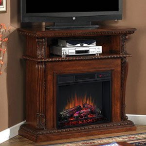 Cherry Fireplace Tv Stand
