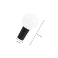 thumbnail image 2 of OULII 100 Pcs Abat-Jours Suspendus Ronds Noirs ABS 4x2cm pour Éclairage Festif Extérieur, 2 of 8