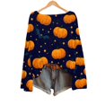 thumbnail image 4 of Bovemsi Womens Sweaters Halloween For Women Season Sweatshirt Graphic Print Long Sleeve Knit Pullover Tops Pumpkin Sweater, 4 of 4