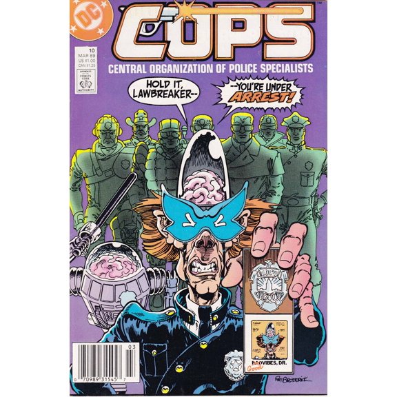 COPS #10 (Newsstand) VF ; DC Comic Book