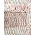 thumbnail image 5 of Unique Loom Eco Plaid Indoor Outdoor Washable Collection Area Rug - Balmoral (9' x 12' Rectangle Pink/Ivory), 5 of 12