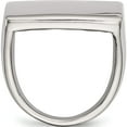 thumbnail image 2 of Stainless Steel Polished Square Ring (Size 9) Made In China sr352-9, 2 of 5