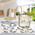 thumbnail image 5 of Kitchen Drying Mat 16x18In Drying Dish Mat Dish Drying Mats Kitchen Countertop Multi-Function Drain Drying Mat Kitchen Table Purple Lavender1, 5 of 8