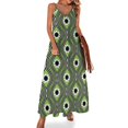 thumbnail image 1 of Robe Sans Manches Rétro Funky Fleur Verte Hippie de Luxe Robes de Soirée Été 2024 Femme 2024, 1 of 4