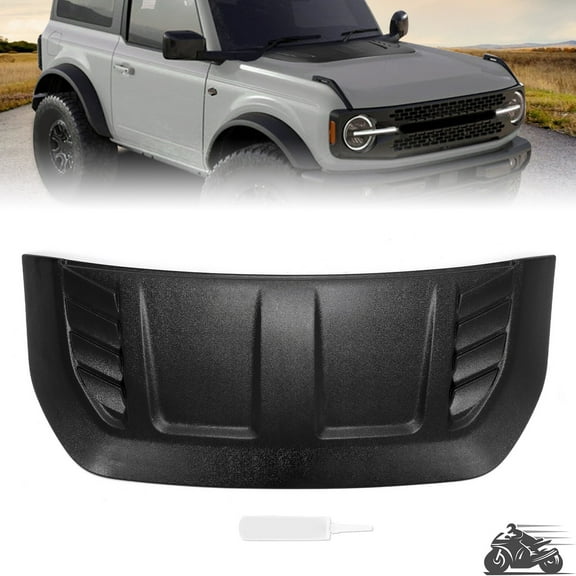 For Ford Bronco 2021-2023 Retro Style Black Hood Scoop #VM2DZ-16C630-A