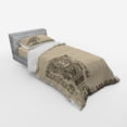 thumbnail image 2 of Ambesonne Tribal Bedding Set 3 Pcs, Mayan Relic, Twin XL, Tan Army Green, 2 of 2