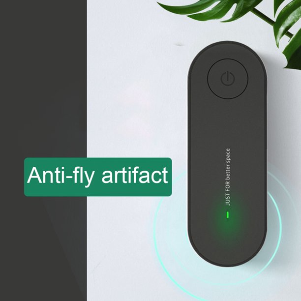 Eléctrico Repelente de mosquitos ultrasónico de bajo ruido Rechazo de ratón para matar insectos (negro) Wdftyju Para estrenar