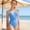 Blue, variant on XINXIAOO Girls One Piece Swimsuits Solid Color Adjustable Straps Girls Swimsuits Size 13-14 Years Kids Bathing Suits Girls