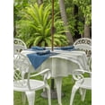 thumbnail image 2 of Outdoor Tablecloth with Umbrella Hole and Zipper, Sage Green Stripes Round Table Cloth 54 Inch Waterproof Tablecloth, Watercolor Gradient Abstract Striped Picnic Table Cover for Patio Camping, 2 of 7