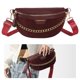 thumbnail image 5 of Bolso Cintura A La para Mujer Bolso Pecho Cuero PU Bolso para Mujer (rojo Vino), 5 of 9